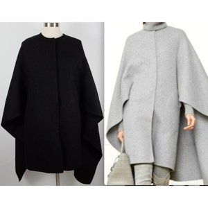 Ralph Lauren Purple Label Collection sz 6 jacket coat cape black cashmere wool